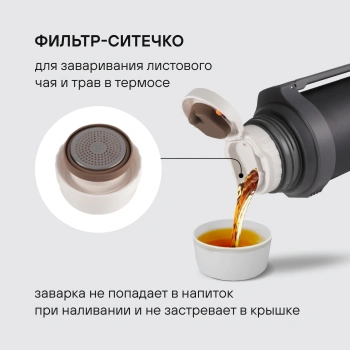 Термос для напитков Rondell Filigran RDS-1896