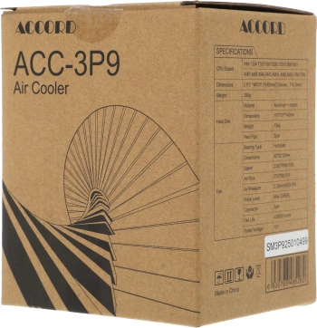Устройство охлаждения(кулер) Accord ACC-3P9