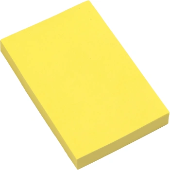 Блок самоклеящийся бумажный Silwerhof Daily 51x76мм 100лист. 75г/м2 неон желтый