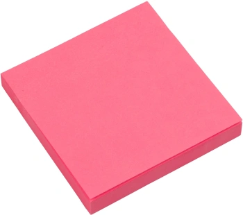 Блок самоклеящийся бумажный Silwerhof Daily 76x76мм 100лист. 75г/м2 неон розовый