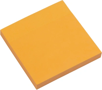 Блок самоклеящийся бумажный Silwerhof Daily 76x76мм 100лист. 75г/м2 неон оранжевый