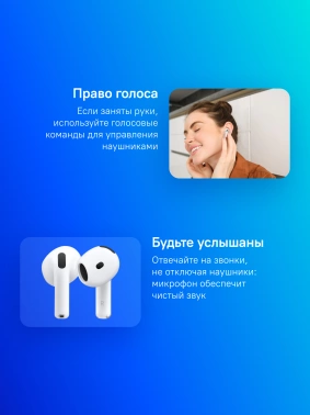 Гарнитура вкладыши Apple AirPods 4 ANC A3055,A3056,A3059