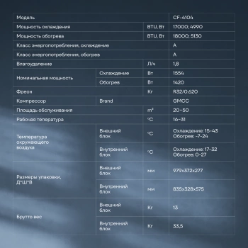 Сплит-система Coolfort CF-4104