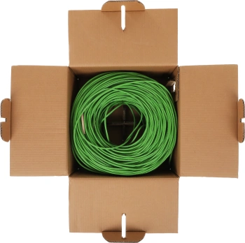 Кабель информационный Rexant 01-0061-R кат.5E UTP 4 пары 24AWG нг(А)-LSLTx внутренний 305м зеленый