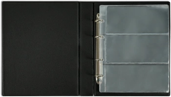 Папка на 4-х D-кольцах Silwerhof Create верт. ПВХ 0.6мм коричневый