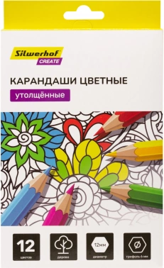 Карандаши цв. Silwerhof  Create Jumbo