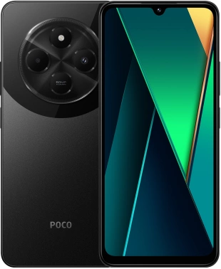 Смартфон Xiaomi Poco C75 256Gb 8Gb черный моноблок 3G 4G 2Sim 6.88