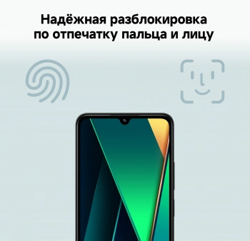 Смартфон Xiaomi Poco C75 256Gb 8Gb черный моноблок 3G 4G 2Sim 6.88