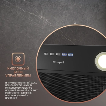 Вытяжка встраиваемая Weissgauff Fiona 60 BL