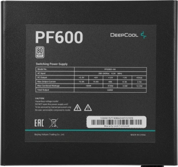 Блок питания Deepcool ATX 600W PF600 V2
