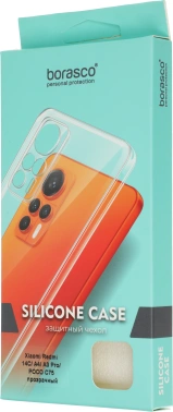 Чехол (клип-кейс) BoraSCO для Xiaomi Redmi 14C/Poco C75 прозрачный (73703)
