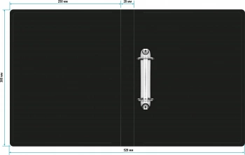 Папка на 2-х кольцах Silwerhof Eco A4 пластик 0.5мм черный