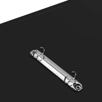 Папка на 2-х кольцах Silwerhof Eco SE-0413/2RBLK A4 пластик 0.5мм кор.18мм черный