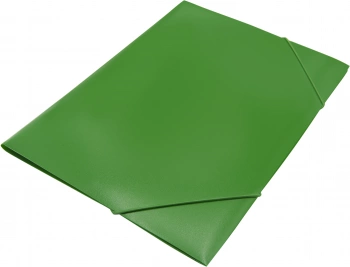 Папка на резинке Silwerhof Eco SE-PR04GRN A4 пластик 0.5мм кор.15мм зеленый