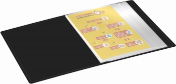 Папка с 100 прозр.вклад. Silwerhof Eco A4 пластик 0.7мм черный