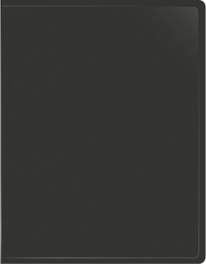 Папка с 80 прозр.вклад. Silwerhof Eco SE-V80BLK A4 пластик 0.7мм черный