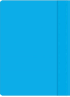 Папка-скоросшиватель Silwerhof Eco SE-PSE20/AZURE A4 прозрач.верх.лист пластик голубой 0.11/0.13