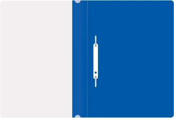 Папка-скоросшиватель Silwerhof Eco SE-PSE20/BLU A4 прозрач.верх.лист пластик синий 0.11/0.13