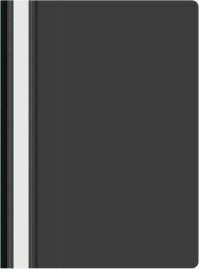 Папка-скоросшиватель Silwerhof Eco SE-PSE20/BLK A4 прозрач.верх.лист пластик черный 0.11/0.13