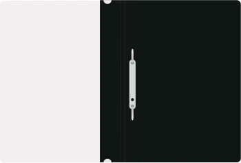 Папка-скоросшиватель Silwerhof Eco SE-PSE20/BLK A4 прозрач.верх.лист пластик черный 0.11/0.13