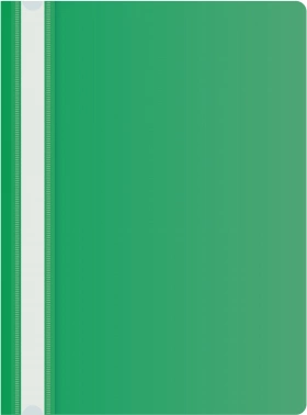 Папка-скоросшиватель Silwerhof Eco SE-PSE20/GRN A4 прозрач.верх.лист пластик зеленый 0.11/0.13