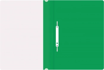 Папка-скоросшиватель Silwerhof Eco SE-PSE20/GRN A4 прозрач.верх.лист пластик зеленый 0.11/0.13