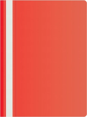 Папка-скоросшиватель Silwerhof Eco SE-PSE20/RED A4 прозрач.верх.лист пластик красный 0.11/0.13