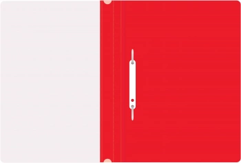 Папка-скоросшиватель Silwerhof Eco SE-PSE20/RED A4 прозрач.верх.лист пластик красный 0.11/0.13