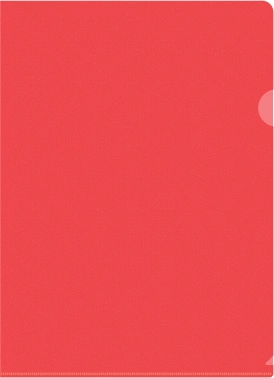 Папка-уголок Silwerhof Eco SE-E120/RED тисненый A4 пластик 0.12мм красный