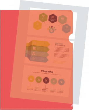 Папка-уголок Silwerhof Eco SE-E120/RED тисненый A4 пластик 0.12мм красный