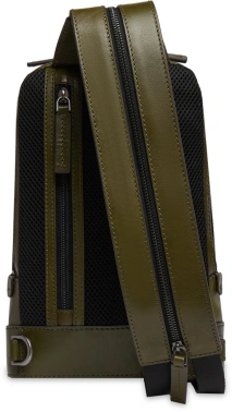 Рюкзак слинг мужской The Bridge Giacomo 052835EX/4T оливковый кожа