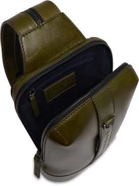 Рюкзак слинг мужской The Bridge Giacomo 052835EX/4T оливковый кожа