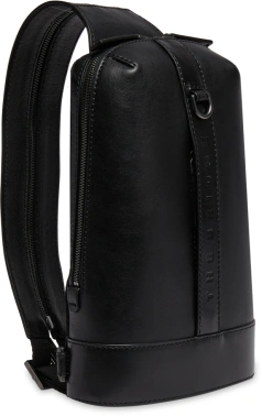 Рюкзак слинг мужской The Bridge Giacomo 052835EX/7R черный кожа