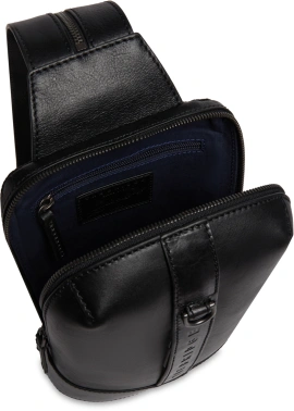 Рюкзак слинг мужской The Bridge Giacomo 052835EX/7R черный кожа