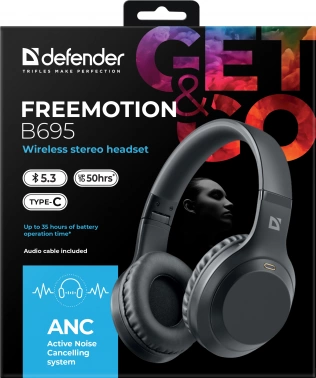 Наушники с микрофоном Defender FreeMotion B695