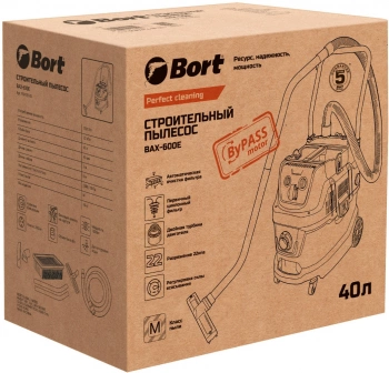 Строительный пылесос Bort BAX-600E