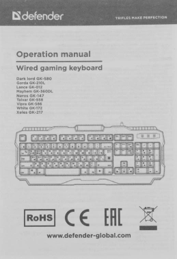 Клавиатура Defender Neros GK-147