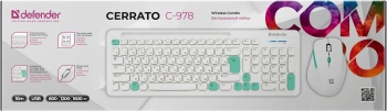 Клавиатура + мышь Defender Cerrato C-978
