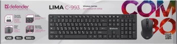 Клавиатура + мышь Defender Lima C-993