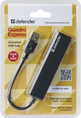 Разветвитель USB 3.0 Defender Quadro Express