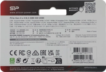 Накопитель SSD Silicon Power PCIe 4.0 x4 4TB SP04KGBP44UD8505