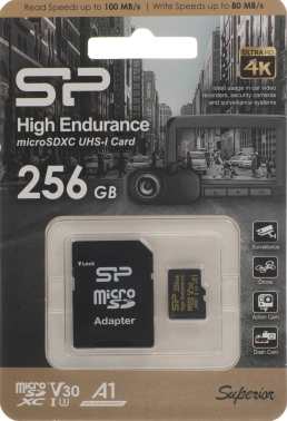 Флеш карта microSDXC 256GB Silicon Power  SP256GBSTXDV3V1HSP