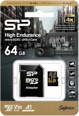 Флеш карта microSDXC 64GB Silicon Power  SP064GBSTXDV3V1HSP