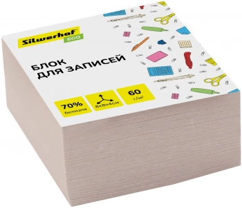 Блок для записей бумажный Silwerhof Eco Эконом