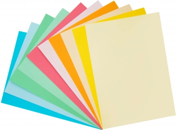 Бумага цветная Silwerhof тонир. 10л. 10цв. A4 Create 80г/м2 папка