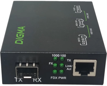 Медиаконвертер Digma  DMC-1G-SFPL
