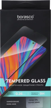 Защитное стекло для экрана BoraSCO прозрачный для Honor X7c 2.5D антиблик. 1шт. (73869)