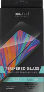 Защитное стекло для экрана BoraSCO прозрачный для Xiaomi 14T/14T Pro 2.5D антиблик. 1шт. (73795)