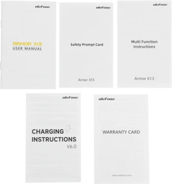 Смартфон Ulefone Armor X13 64Gb 6Gb черный/оранжевый моноблок 3G 4G 2Sim 6.52