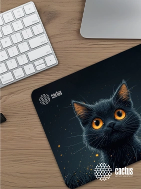 Коврик для мыши Cactus Black Cat